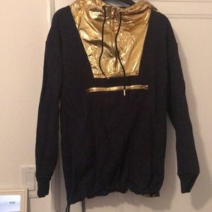 Jcrew navy half zip hoodie